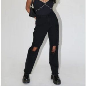 Princess Polly - Shaye Denim Jeans Black